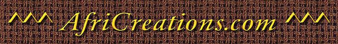 AfriCreations.com homepage heading banner