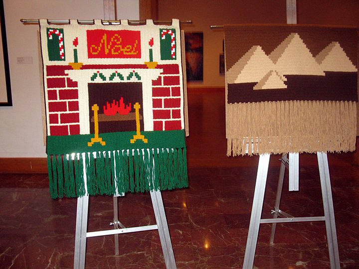 Noel & Pyramids Crochet Tapestry by Delores Chamblin at Polk Museum of Art View & Review 2010